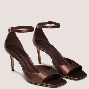 Stuart Weitzman Nudistia 75 Brown Sandal